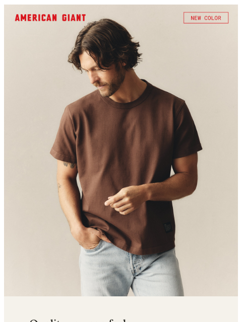 american-giant newsletter: The Everest Tee in New Colors