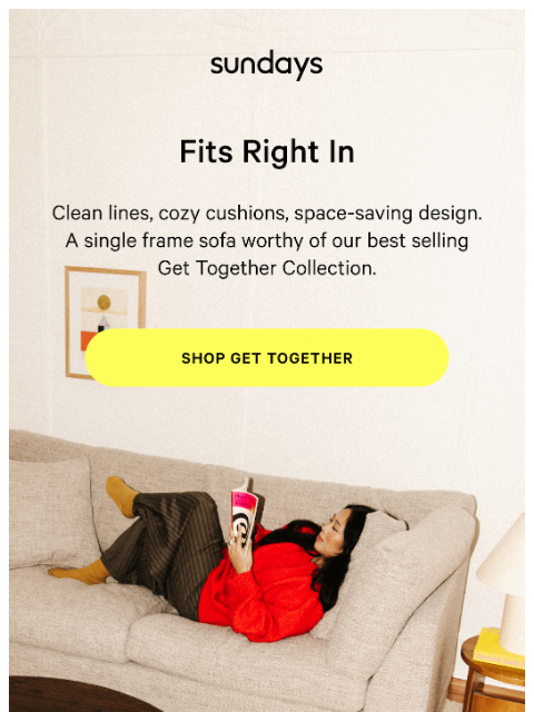 sundays-company newsletter: Meet you here 🛋️