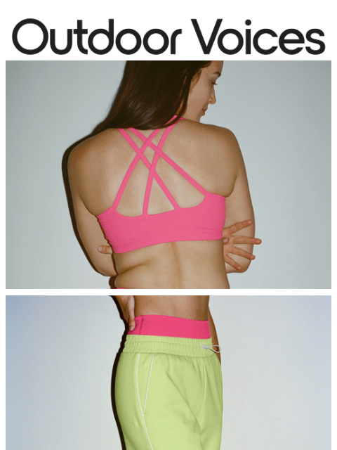 outdoorvoices newsletter: PILATES PARTY REMIX