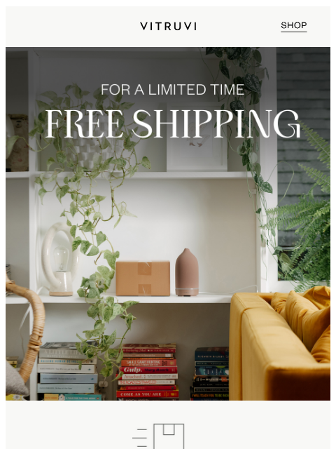 vitruvi newsletter: FREE Shipping On Now! For A Limited Time 📦