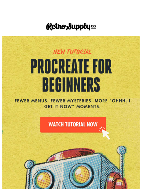 retrosupply newsletter: Procreate for Beginners