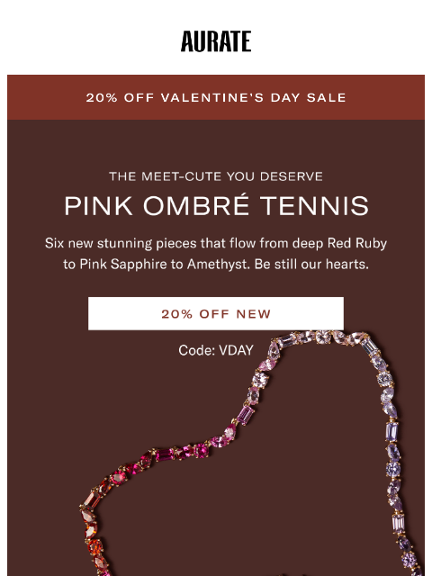 auratenewyork newsletter: NEW. OMBRE. TENNIS.