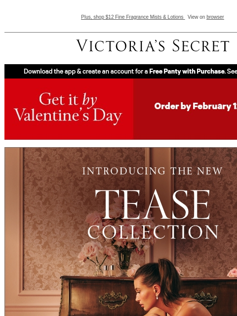 victoriassecret newsletter: Inside: Our Flirtiest Collection Yet