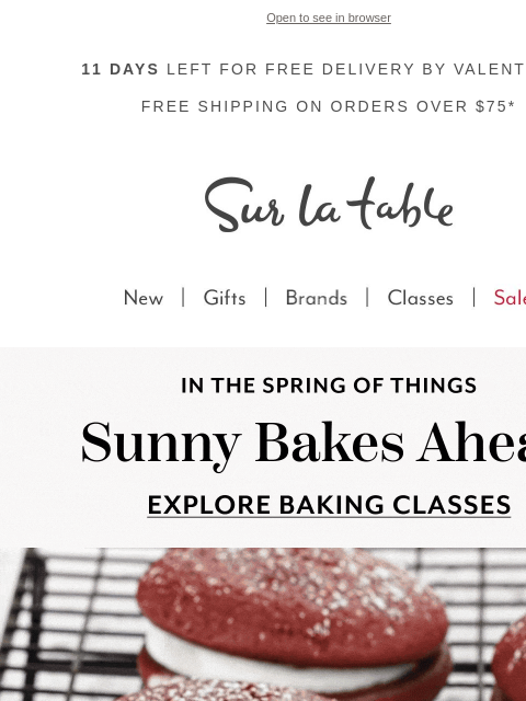 surlatable newsletter: ☀️ Your Future is Bright: Springtime Classes