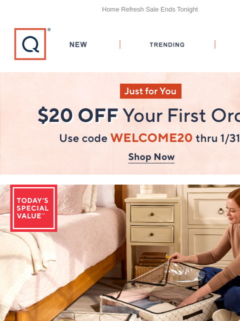 qvcemail newsletter: Periea Storage Boxes Under $40! + Get $20 Off