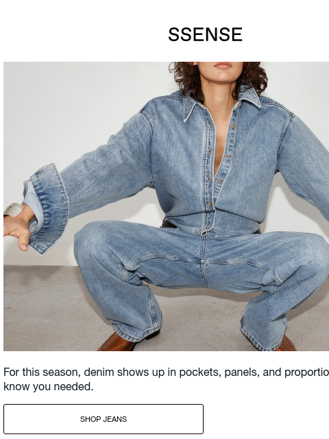 ssense newsletter: The SSENSE Denim Edit