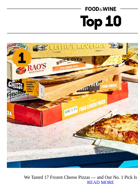 foodandwine newsletter: Our No. 1 Frozen Cheese Pizza Pick Is Better Than ...