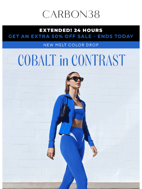 carbon38 newsletter: NEW: Contrast Cobalt