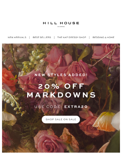 hillhousehome newsletter: New Styles Just Dropped!