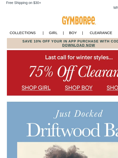 gymboree newsletter: Daydreaming of New Spring Arrivals ⛅