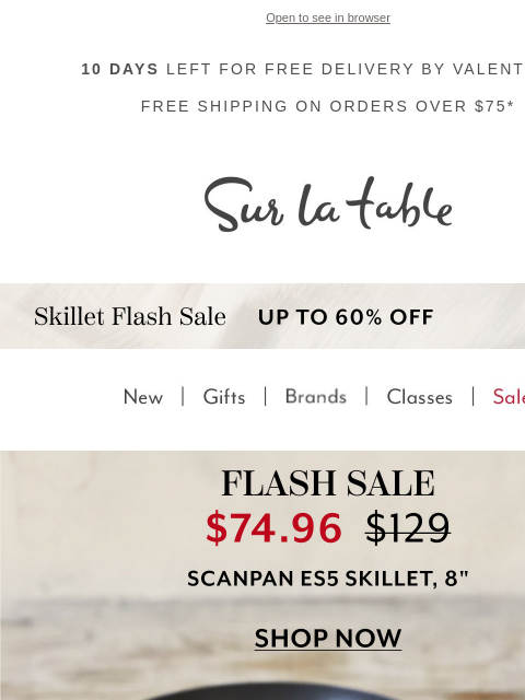 surlatable newsletter: No more sticky situations: Scanpan 3-Day Sale