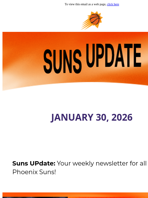 suns newsletter: Suns UPdate: See Suns vs. Clippers + Jersey Giveaw...