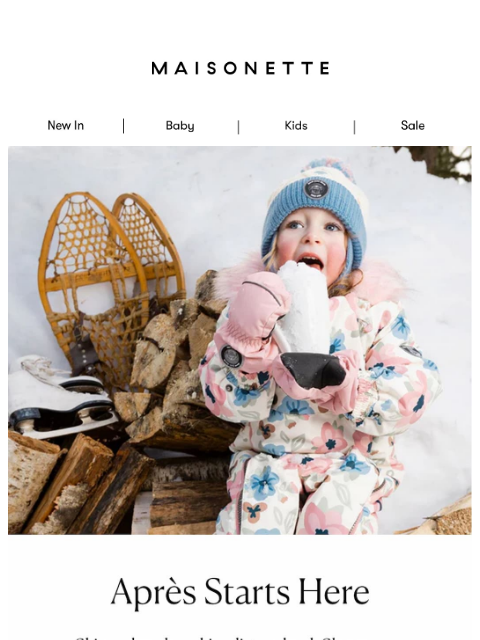 maisonette newsletter: Pack These for the Slopes