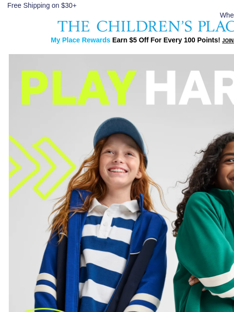 childrensplace newsletter: Active Fits Giving All the Sporty Vibes 🙌