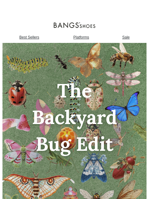 bangsshoes newsletter: The Backyard Bug Edit 🪲🐜🐛