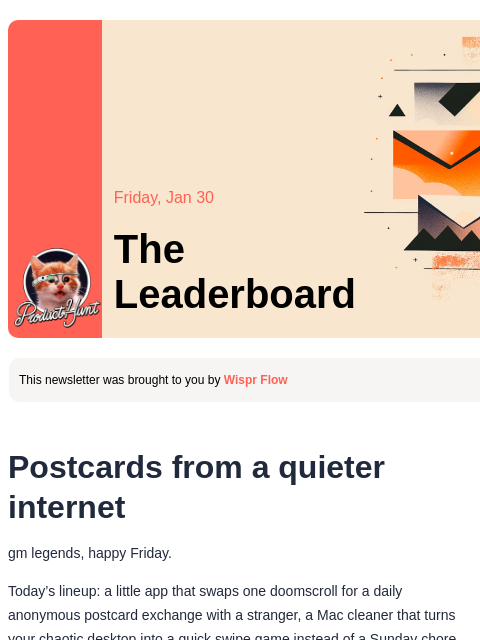 producthunt newsletter: 😸 make the internet fun again