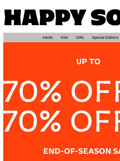 happysocks newsletter: Last Chance —Final Sale Picks!