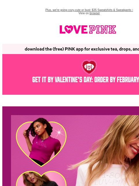 vspink newsletter: NEW Blinged-Out Tees Only 💖✨