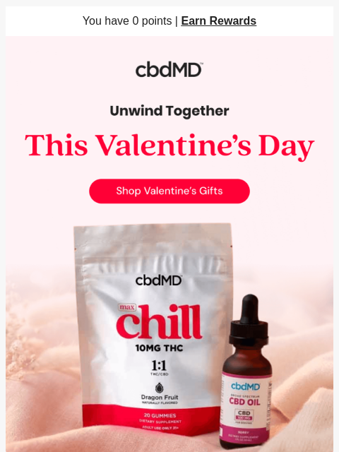 cbdmd newsletter: Relaxation is the Best Valentine's Gift