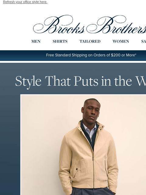 brooksbrothers newsletter: Work staples + up to 70% off sale
