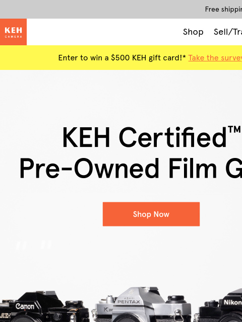keh newsletter: Capture winter on film 📸 🎞️