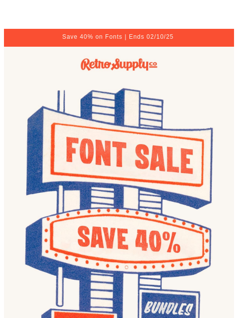 Font sales this big don't happen often. 40% off everything, but only for a few days. Once it's gone, it's gone—don't miss out! ͏ ͏ ͏ ͏ ͏ ͏ ͏ ͏ ͏ ͏ ͏ ͏ ͏ ͏ ͏ ͏ ͏ ͏ ͏ ͏ ͏ ͏ ͏ ͏ ͏ ͏ ͏ ͏ ͏