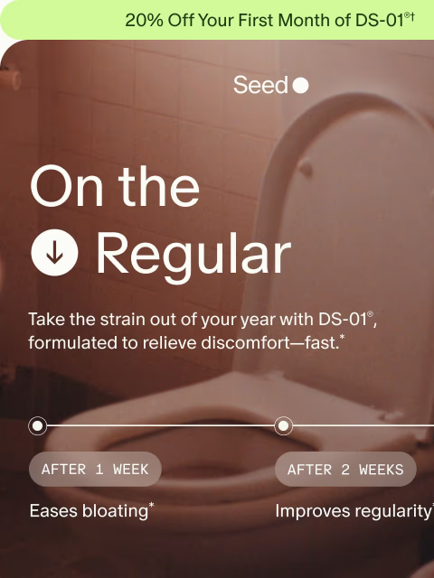 seed newsletter: Regularity, restored.