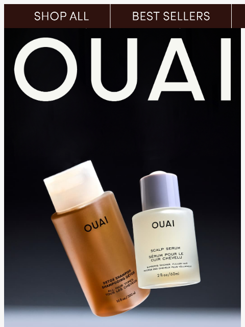 theouai newsletter: Use for hair that looks shiny, thicker & fuller