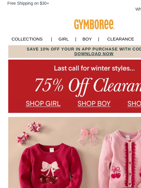 gymboree newsletter: Valentine's Day Looks with Extra Style ✨🍒💖