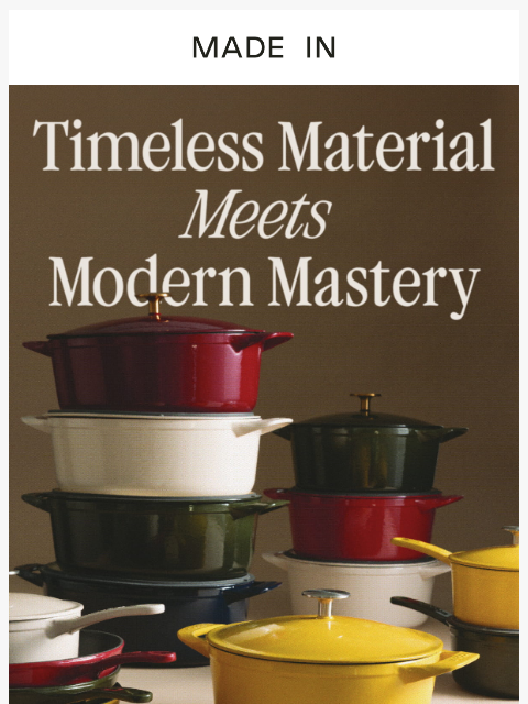 madeincookware newsletter: A New Take on a Kitchen Icon
