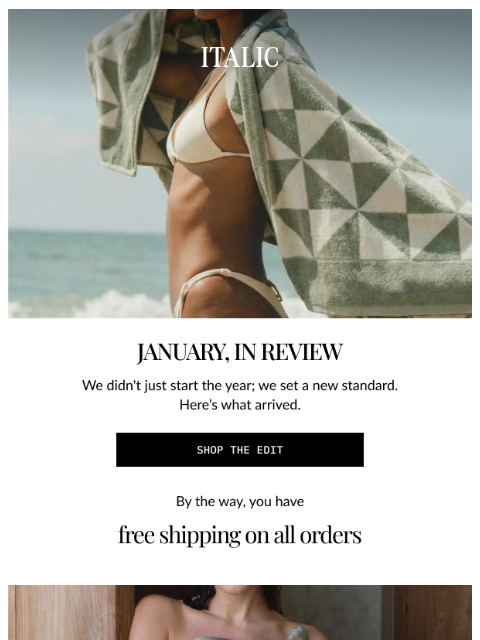 italic newsletter: January in Review