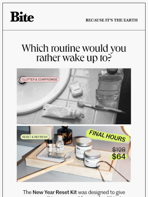 bitetoothpastebits newsletter: Goodbye, 50% off.