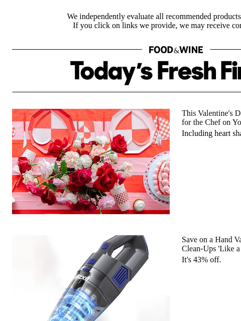 foodandwine newsletter: 43% Off: The Hand Vac That Tackles Kitchen Clean-U...