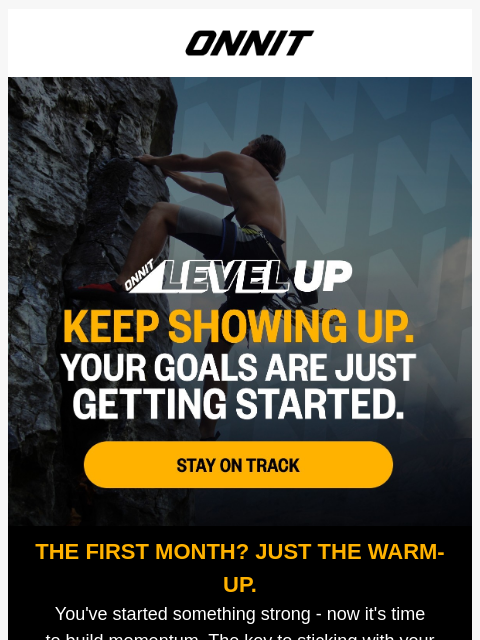 onnit newsletter: One month down. Eleven to go.