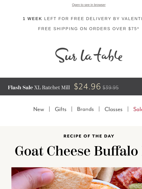 surlatable newsletter: Score big on game day with crowd-pleasing recipes.