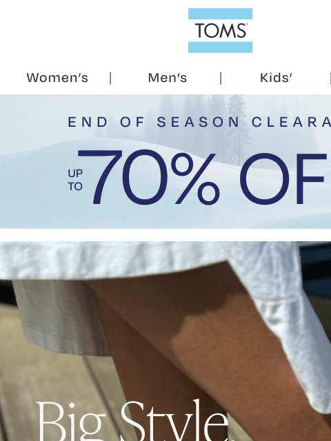 toms newsletter: Ends Tomorrow—Styles Under $40