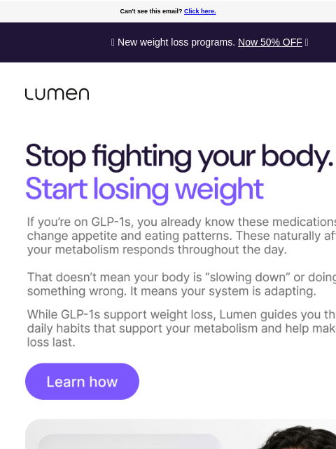 lumen newsletter: Make your GLP-1 results last longer