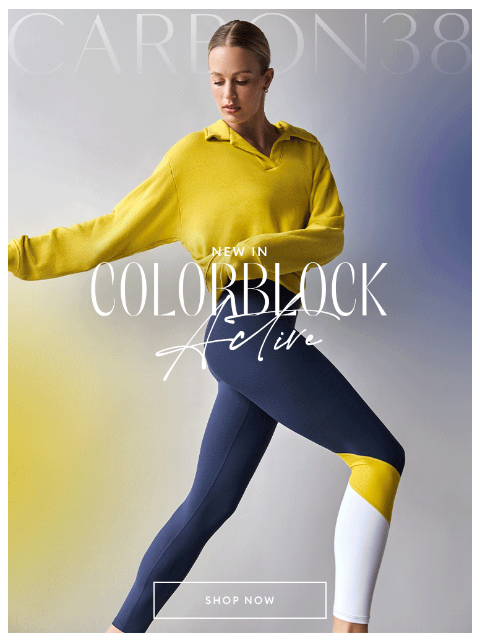 carbon38 newsletter: NEW: Colorblock Melt