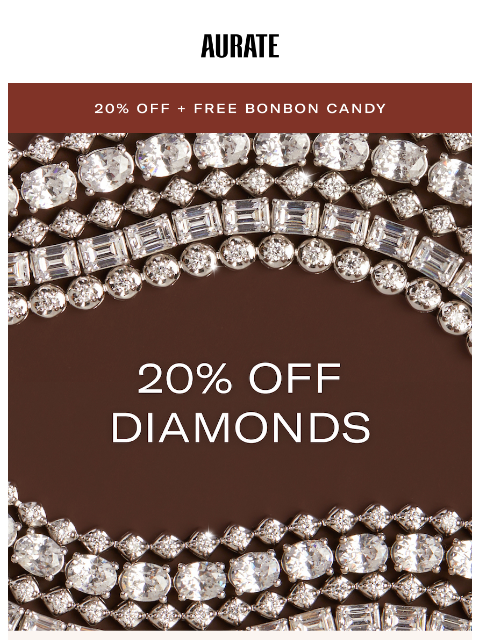 auratenewyork newsletter: LOVE DIAMONDS? HERE’S 20% OFF