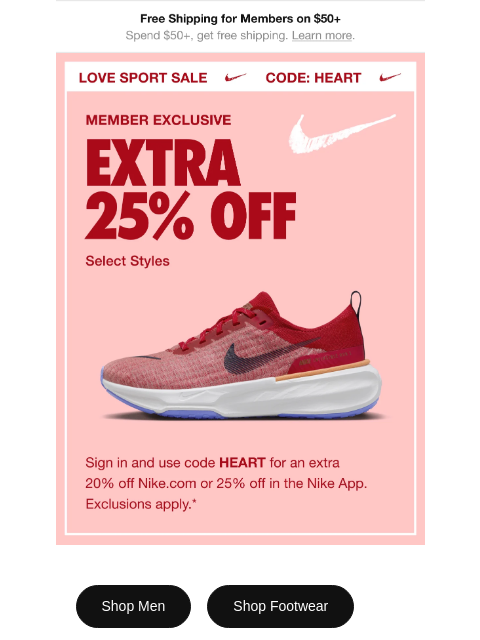 Extra 25% off select styles in the Nike App or 20% off on Nike.com—shop now. ‌ ‌ ‌ ‌ ‌ ‌ ‌ ‌ ‌ ‌ ‌ ‌ ‌ ‌ ‌ ‌ ‌ ‌ ‌ ‌ ‌ ‌ ‌ ‌ ‌ ‌ ‌ ‌ ‌ ‌ ‌ ‌ ‌ ‌ ‌ ‌ ‌ ‌ ‌ ‌ ‌ ‌ ‌ ‌ ‌ ‌ ‌ ‌ ‌ ‌ ‌ ‌ ‌ ‌ ‌ ‌ ‌ ‌ ‌ ‌ ‌ ‌