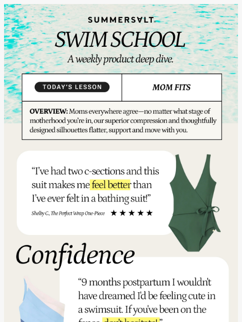 summersalt newsletter: The Mom Stamp of Approval