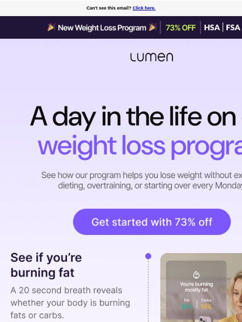 lumen newsletter: Your answer to lasting weight loss is...