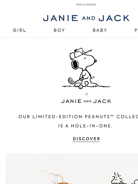 janieandjack newsletter: Score style points with PEANUTS™