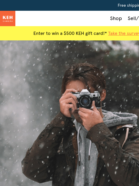 keh newsletter: Discover our cold-weather photography tips 🌨️ 📸