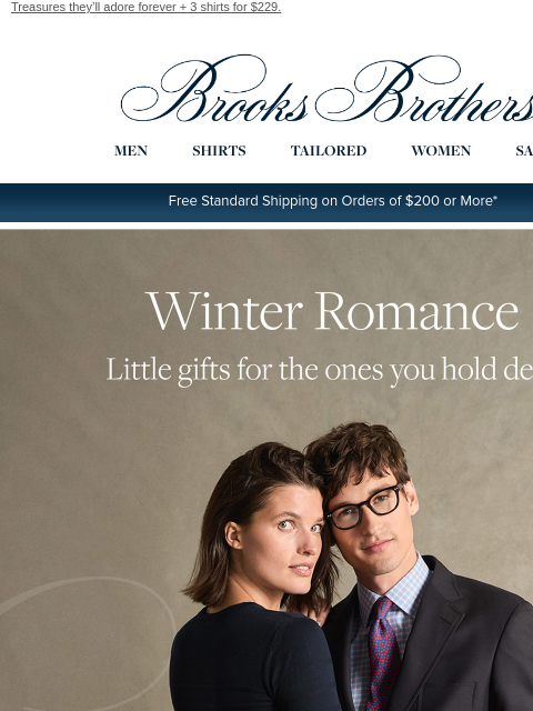 brooksbrothers newsletter: The V-Day shop is open