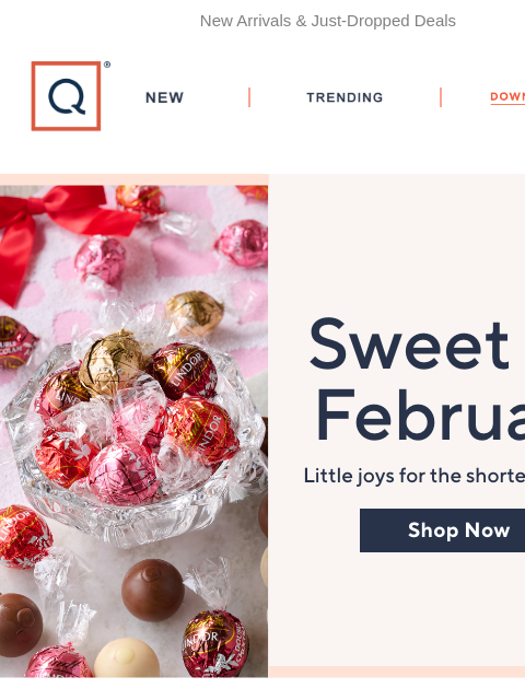 qvcemail newsletter: Start Crushing on a New Month