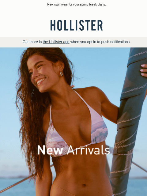 hollisterco newsletter: Beach days ahead 🏖️