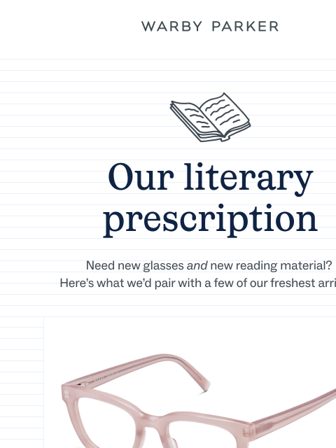 warbyparker newsletter: Resolution: Keep reading