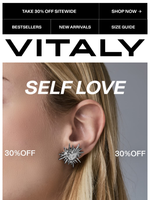 vitalydesign newsletter: 30% OFF SITEWIDE | SELF LOVE SALE <3