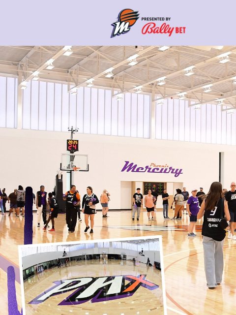 Lock in your seats for the 2025 Phoenix Mercury Season! Mercury logo, presented by Bally Bet You're Invited: Mercury Open House TASTE OF MEMBERSHIP EVENT Join us for an exclusive opportunity to